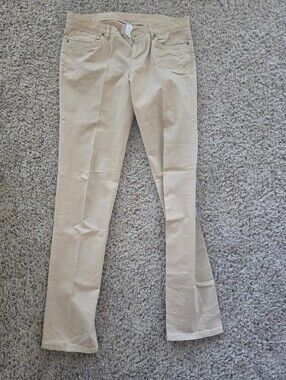 London Jean Beige High-Rise Skinny Pants Size 10